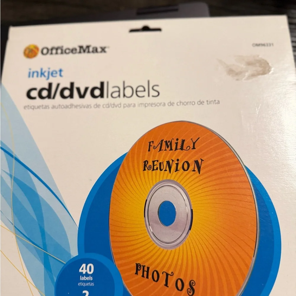 OfficeMax Inkjet CD/DVD Labels